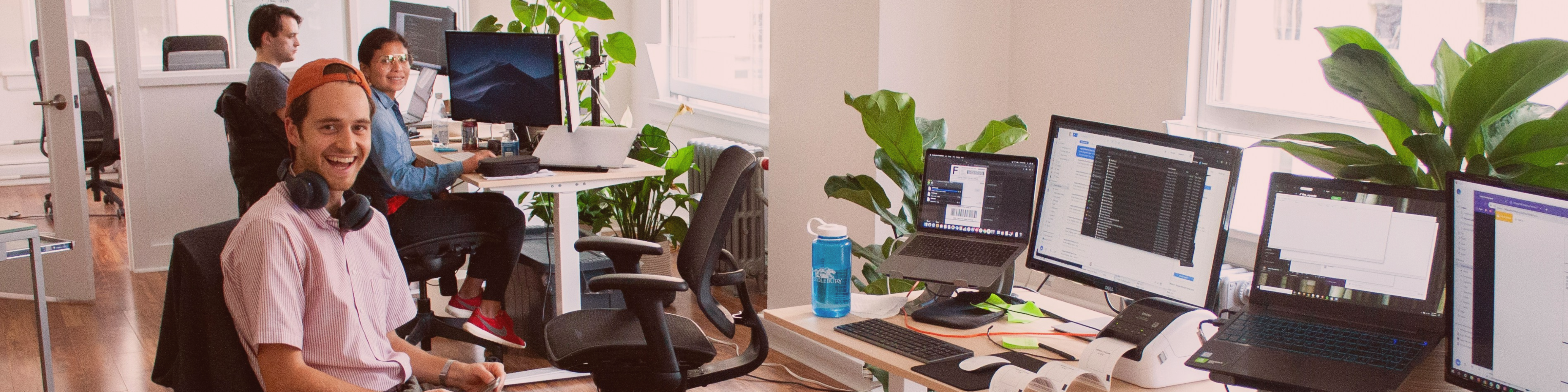 working in tech office day